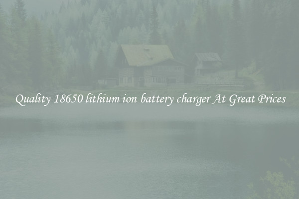 Quality 18650 lithium ion battery charger At Great Prices