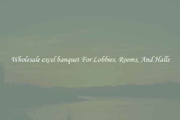 Wholesale excel banquet For Lobbies, Rooms, And Halls