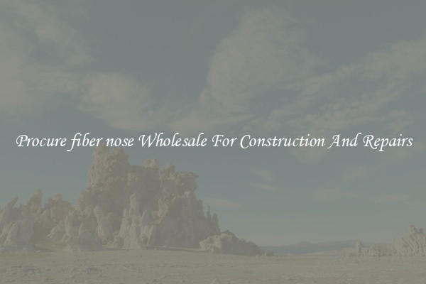 Procure fiber nose Wholesale For Construction And Repairs