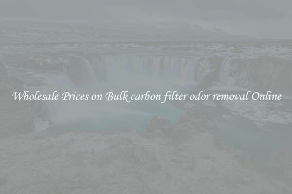 Wholesale Prices on Bulk carbon filter odor removal Online