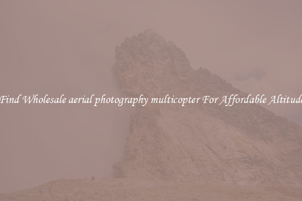 Find Wholesale aerial photography multicopter For Affordable Altitude