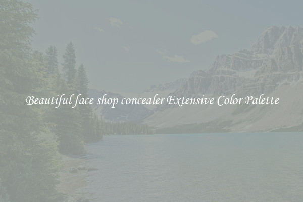 Beautiful face shop concealer Extensive Color Palette