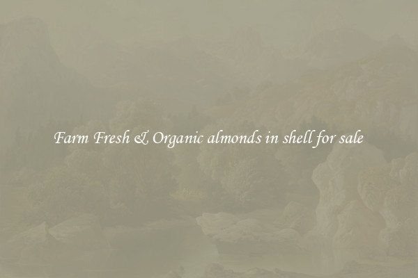 Farm Fresh & Organic almonds in shell for sale 
