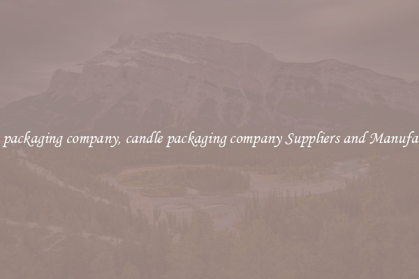 candle packaging company, candle packaging company Suppliers and Manufacturers
