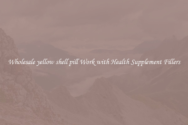 Wholesale yellow shell pill Work with Health Supplement Fillers