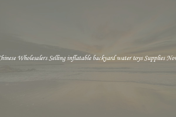 Chinese Wholesalers Selling inflatable backyard water toys Supplies Now